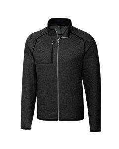 Cutter & Buck Men's Mainsail Sweater-Knit Full Zip Jacket